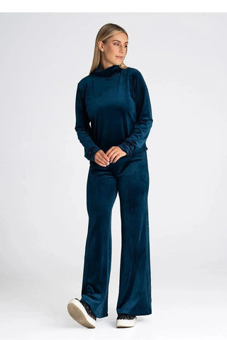Figl velour high rise womens pants