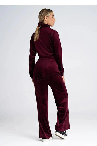 Figl velour high rise womens pants