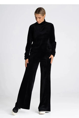 Figl velour high rise womens pants