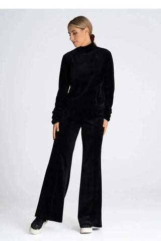 Figl velour high rise womens pants