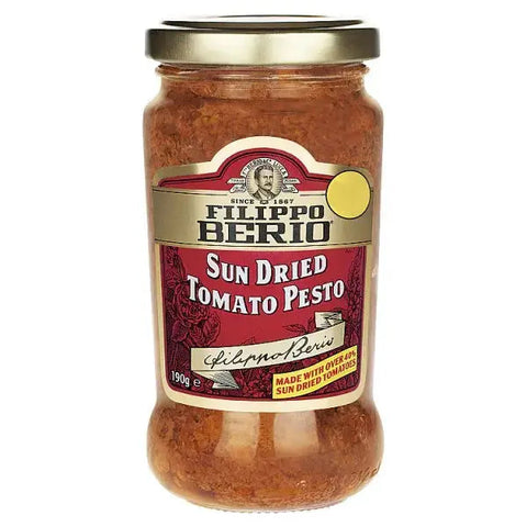 Filippo Berio Sun Dried Tomato Pesto 190g (Case of 10)
