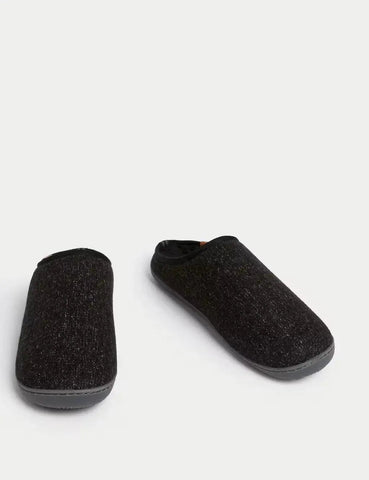 Fleece Lined Mule Slippers with Freshfeet™
