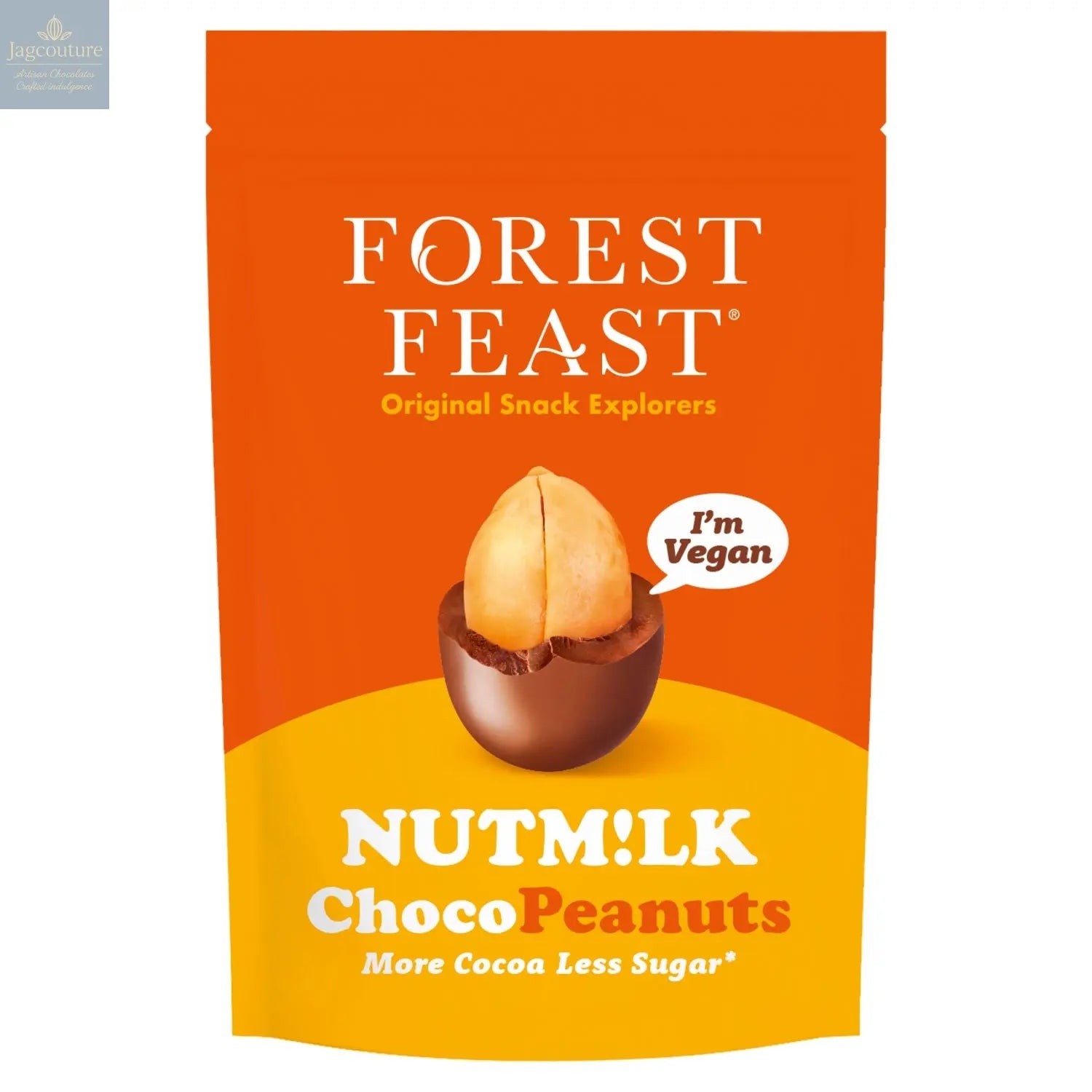 Forest Feast Nutm!lk Choco peanuts in share pack Jag Couture Chocolates