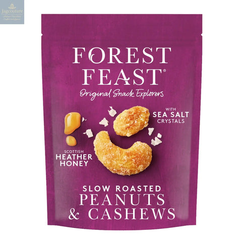 Forest Feast slow roasted peanuts & cashews with sea salt and honey in pouch Jag Couture Chocolates