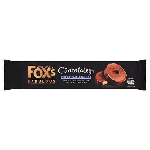 Fox's Fabulous Chocolatey Milk Chocolate Rounds 130g (Case of 12)