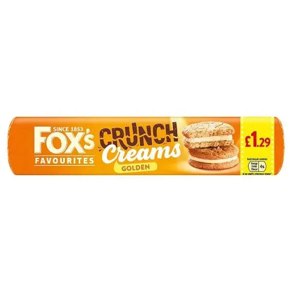 Fox's Favourites Crunch Creams Golden 200g (Case of 16)