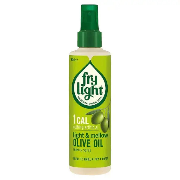 Frylight 1 Cal Light & Mellow Olive Oil Cooking Spray 190ml (Case of 6)