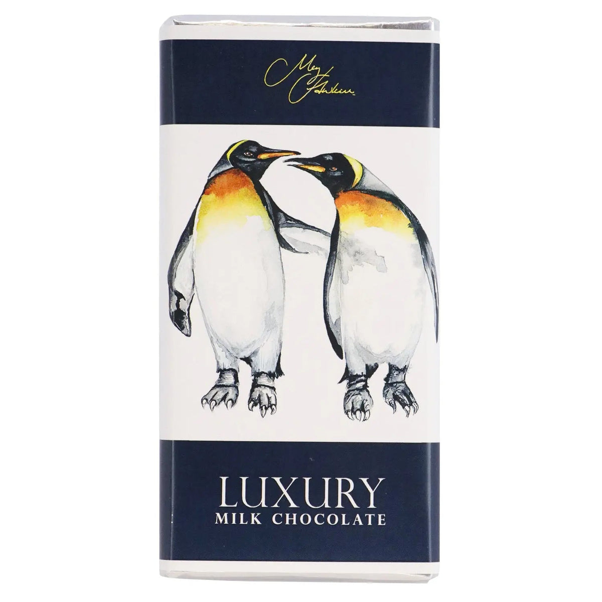 Meg Hawkins Penguin design milk chocolate bar