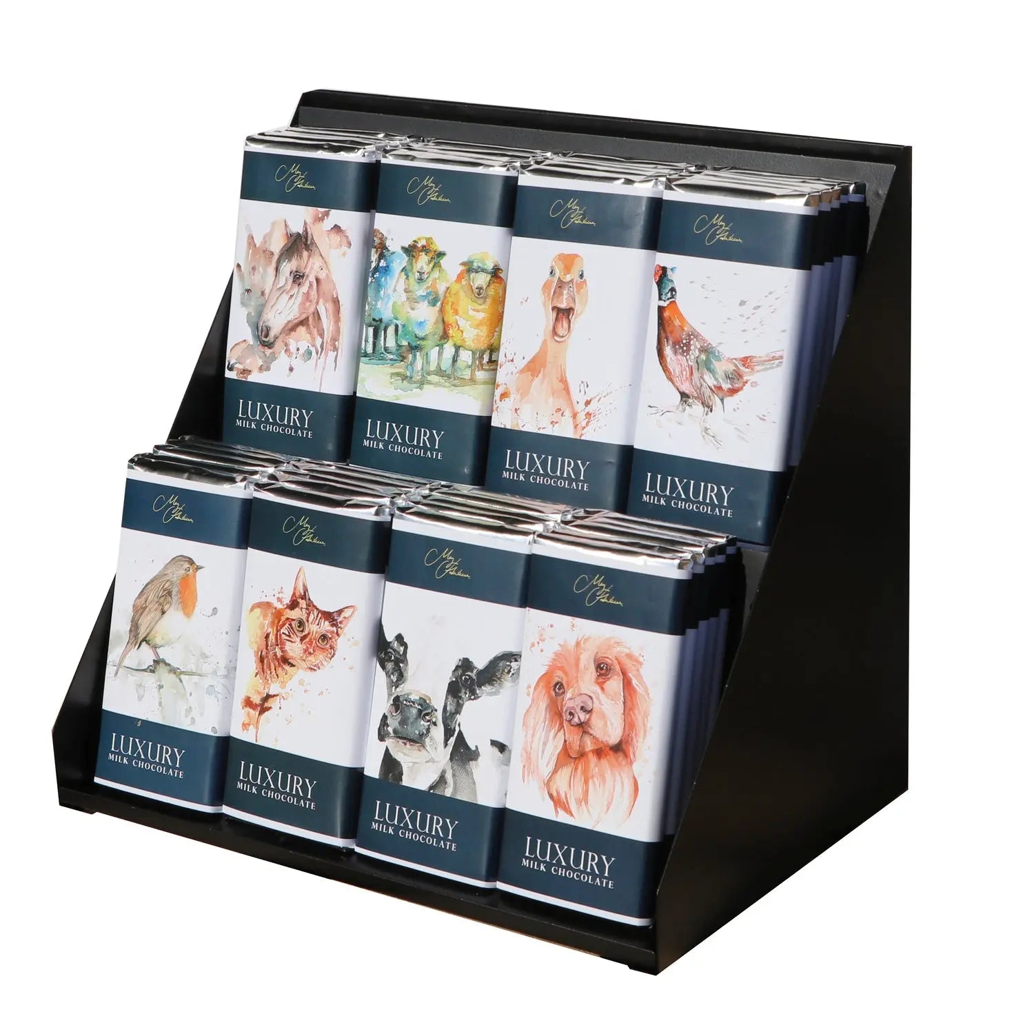 Metal counter stand to hold 8 x 5 bars - Free on loan with your first 16 case order