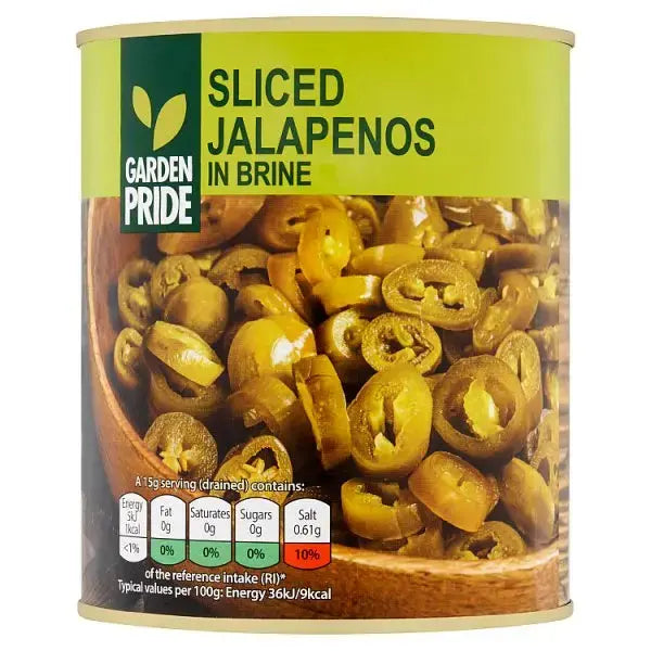 Garden Pride Sliced Jalapenos in Brine 820g