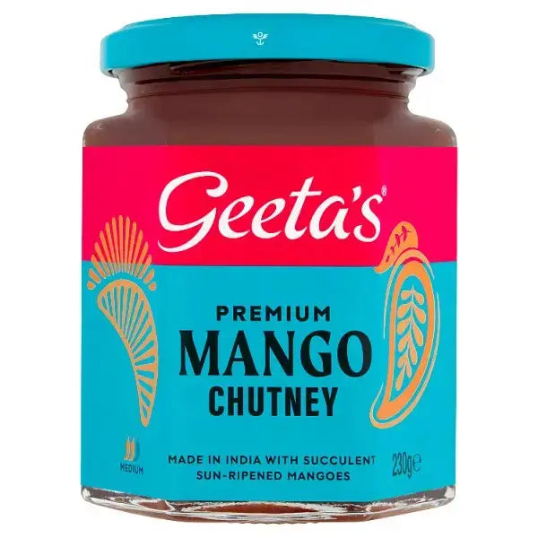 Geeta's Premium Mango Chutney 230g (Case of 6)