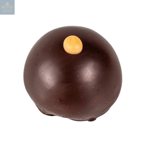 Gin & Rhubarb - gin & rhubarb crème fraîche in dark chocolate 14g - Jag Couture Chocolates