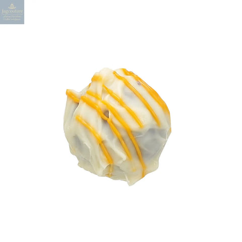 Gin and orange blossom truffle - enrobed in white chocolate 13g - Jag Couture Chocolates