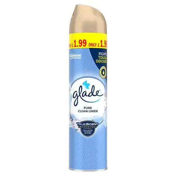 Glade Aerosol Air Freshener Clean Linen 300ml (Case of 12)