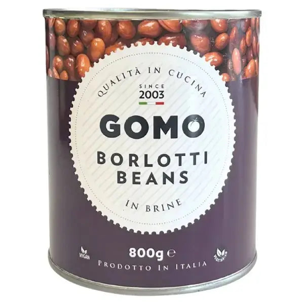 Gomo Borlotti Beans in Brine 800g (Case of 6)