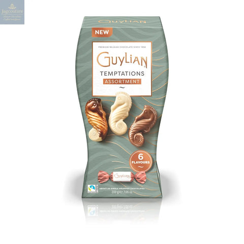 Guylian Temptations twist wrapped mixed flavour seahorses - Jag Couture Chocolates