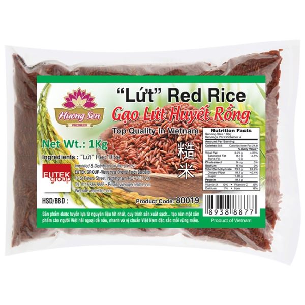 HUONG SEN Lut Red Rice Gao Lut Huyet Rong 1kg – Jag Couture Chocolates