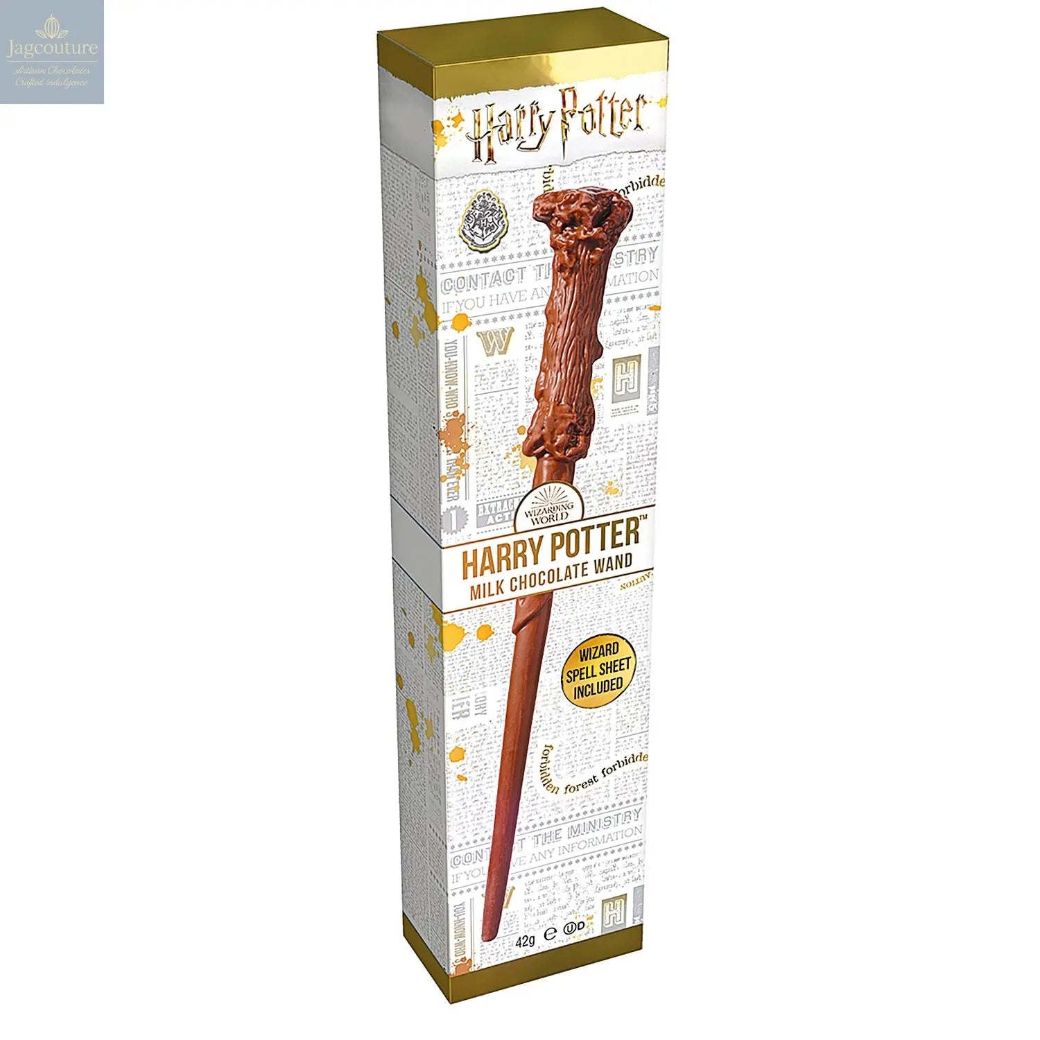 Harry Potter's milk chocolate wands in counter display Jag Couture Chocolates