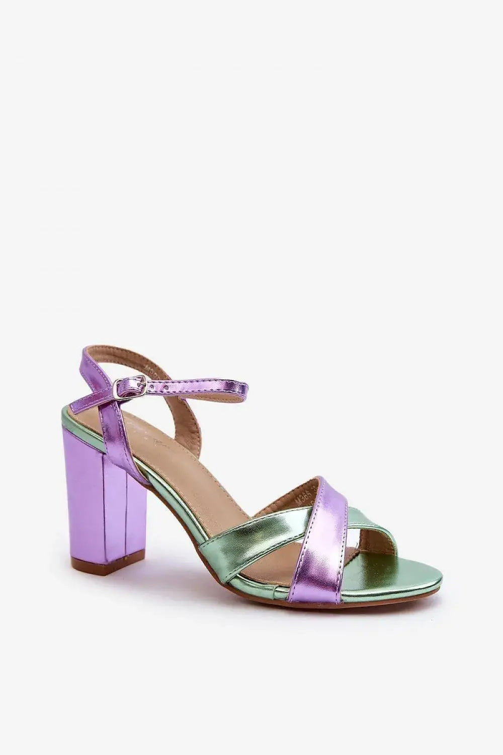 Women’s Eco Leather Stiletto Sandals – Intertwined Straps & Adjustable Buckle