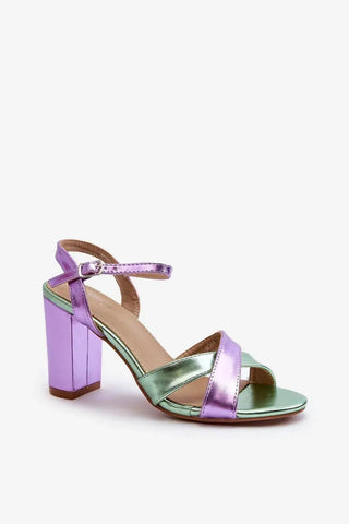 Women’s Eco Leather Stiletto Sandals – Intertwined Straps & Adjustable Buckle