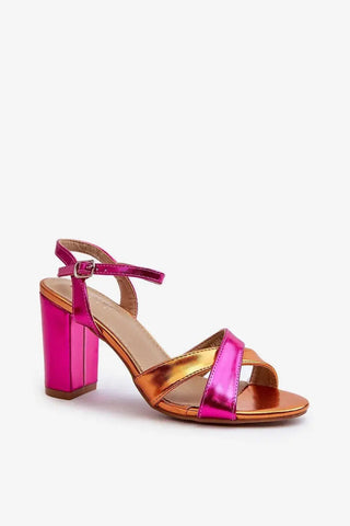 Women’s Eco Leather Stiletto Sandals – Intertwined Straps & Adjustable Buckle