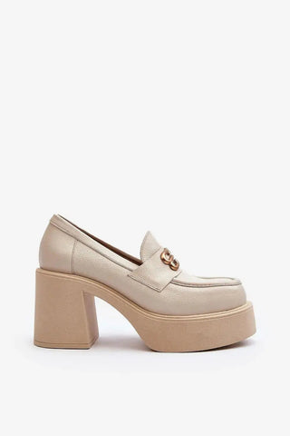 Step in style Women's heeled semi-boots with an upper made of eco-suede