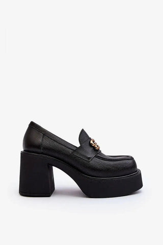 Step in style Women's heeled semi-boots with an upper made of eco-suede