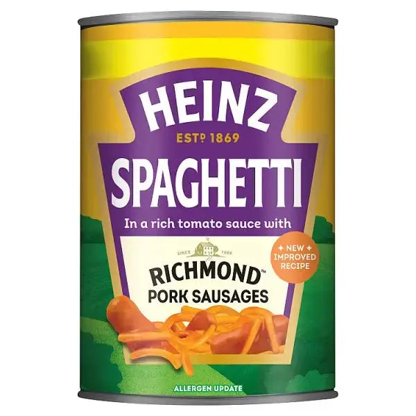 Heinz Spaghetti Richmond Pork Sausages 400g (Case of 6)