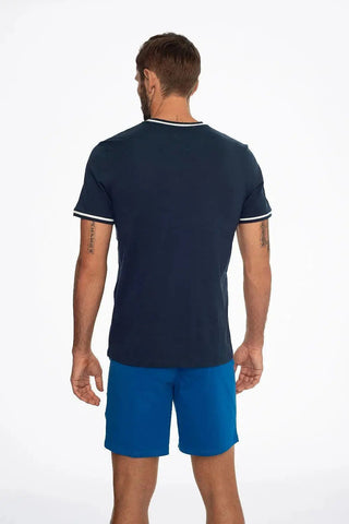 Henderson high quality cotton Short-sleeved shirt Pajamas