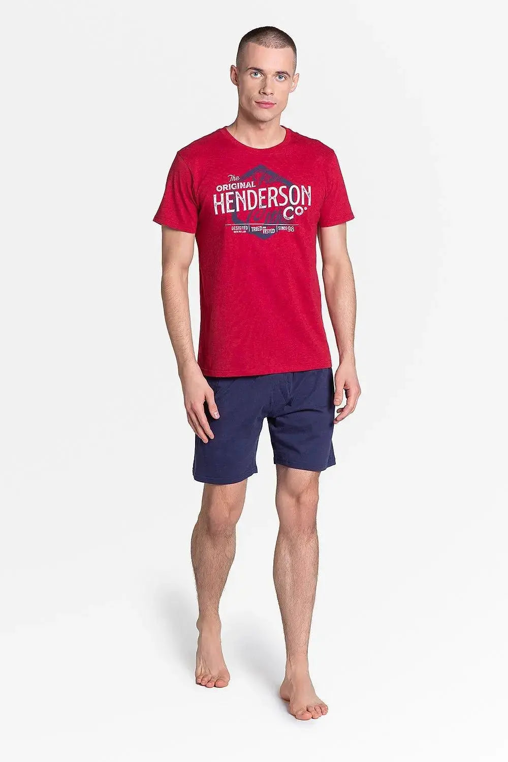 Henderson red-navy blue men's pajama