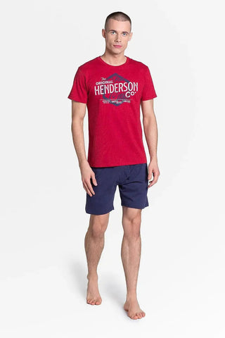 Henderson red-navy blue men's pajama
