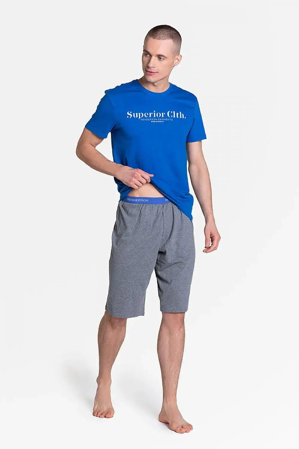 Henderson t-shirt and graphite trousers men's pajamas