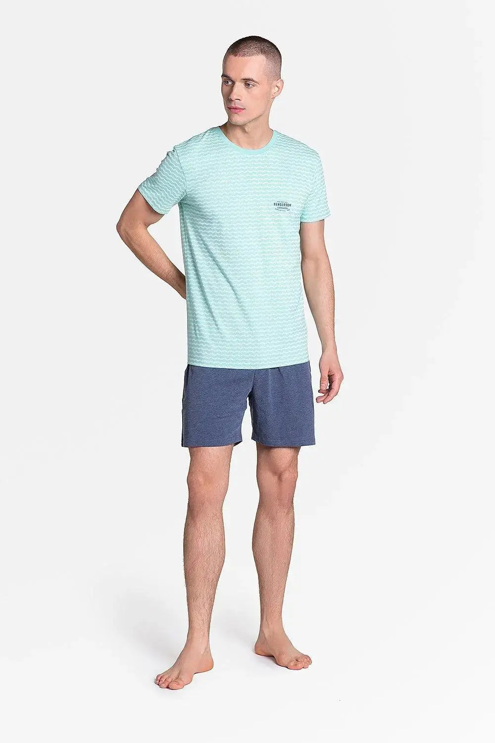 Henderson t-shirt and knee-length shorts men's  pyjamas