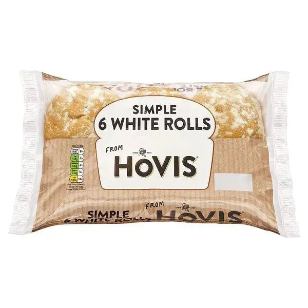 Hovis Simple 6 White Rolls