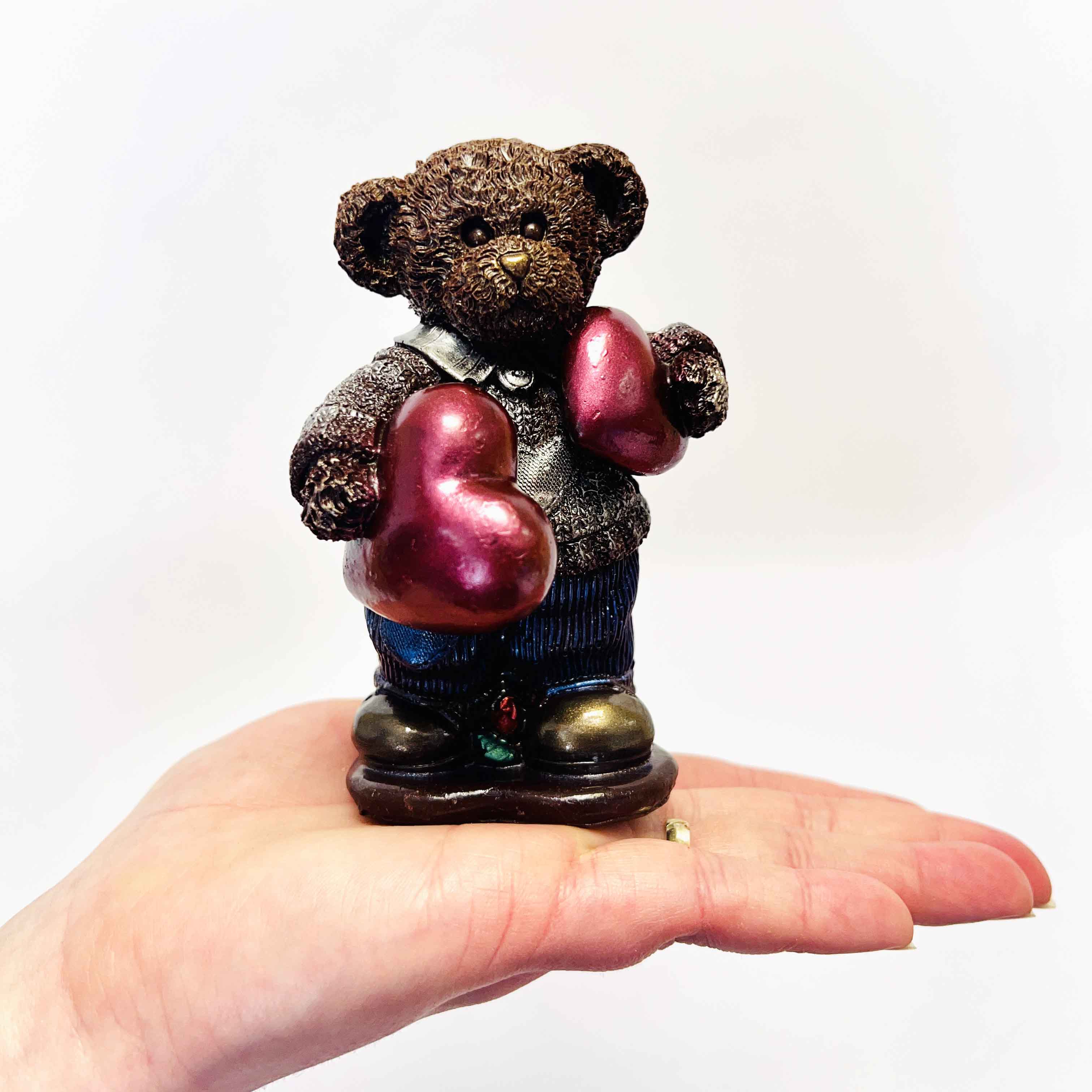 Large Teddy Bear with Hearts