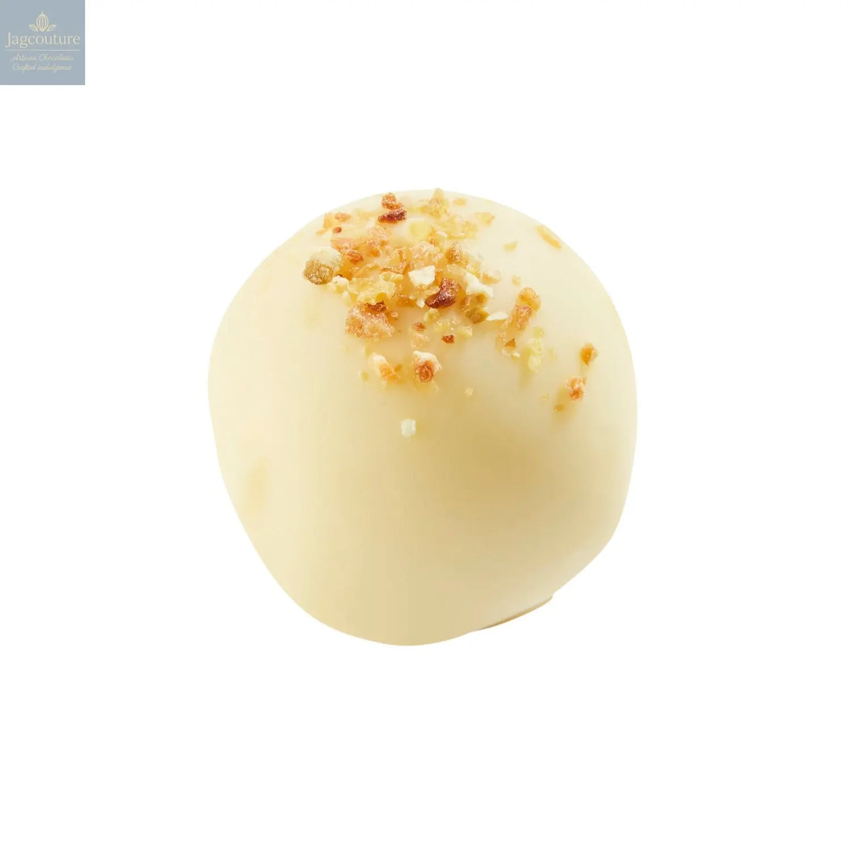 Ilvar - white chocolate with lemon cheesecake truffle flavoured cream 13.7g - Jag Couture Chocolates