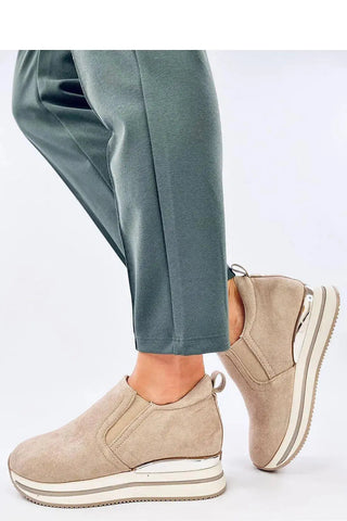 Inello women's buskin low suede slip-on half shoes