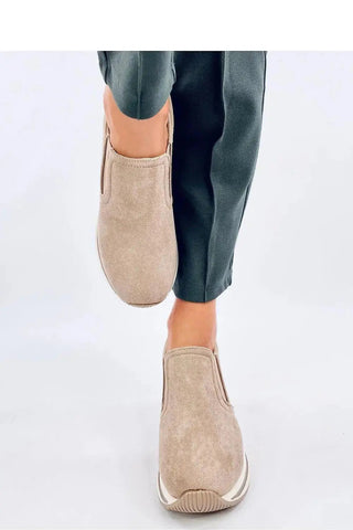 Inello women's buskin low suede slip-on half shoes