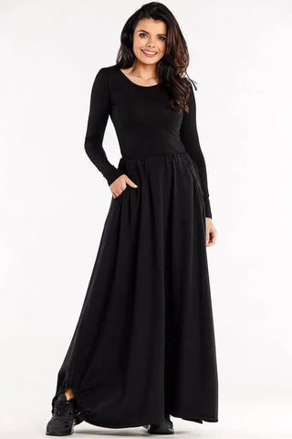 Infinite You elastic waist band long skirt