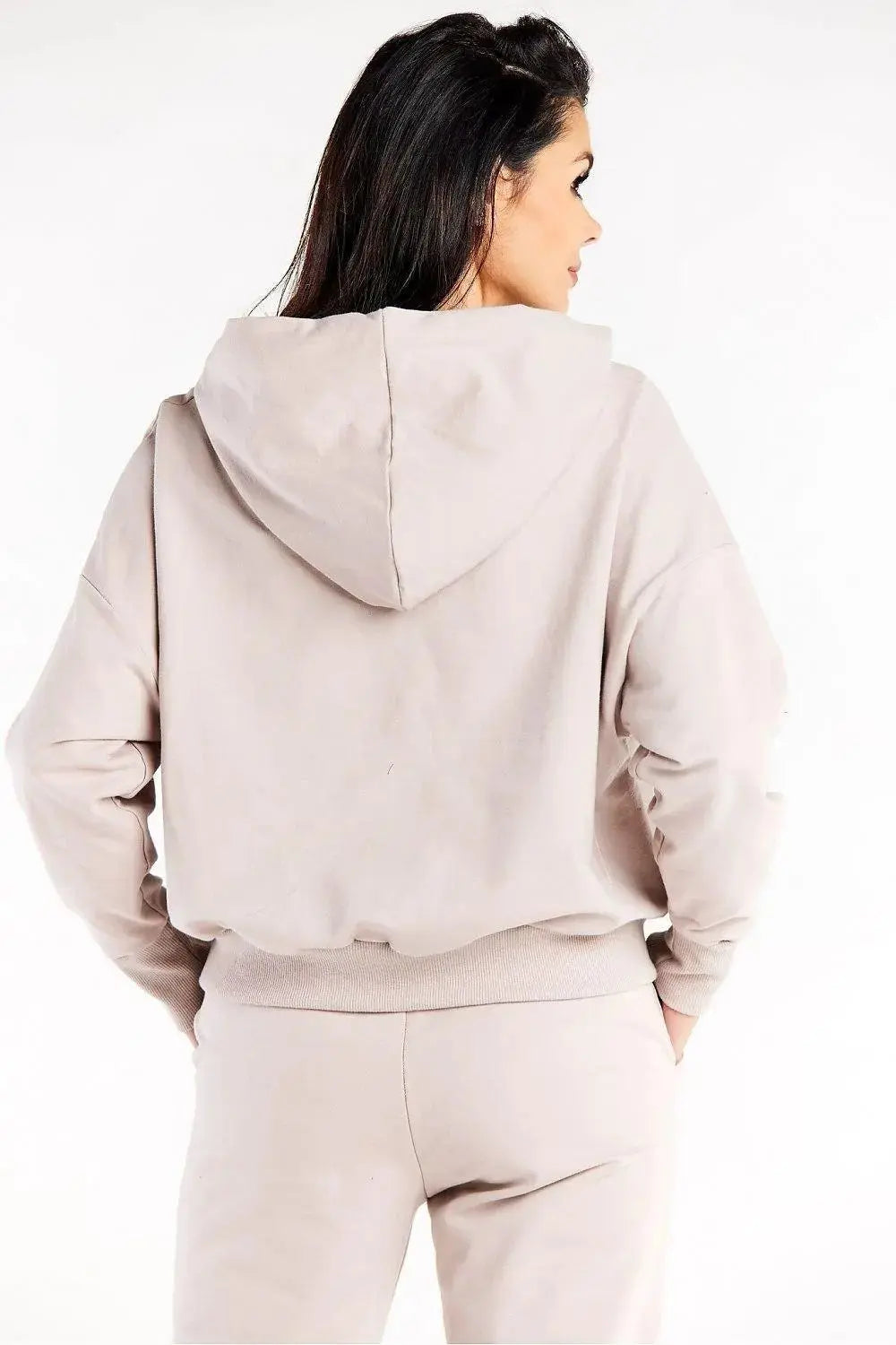 Infinite You long sleeves hood and decorative sweatshirt