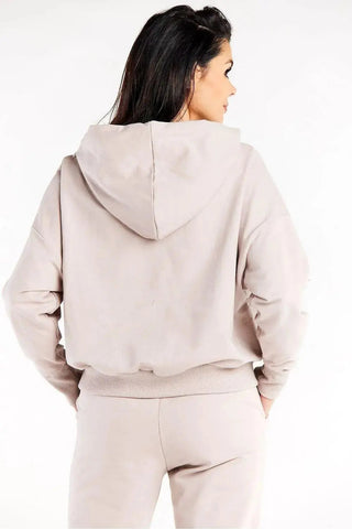 Infinite You long sleeves hood and decorative sweatshirt