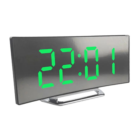 Intelligent Electric Alarm Clock USB Charging Rectangle Table Clock Multi-function 12/24 Hours Living Room Bedroom Dorm Clock