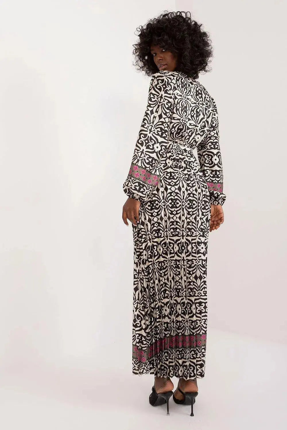 Italy Moda Colorful Print Maxi Dress