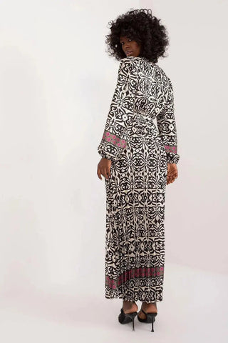 Italy Moda Colorful Print Maxi Dress
