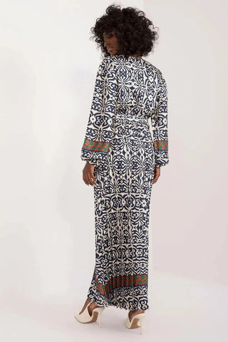 Italy Moda Colorful Print Maxi Dress