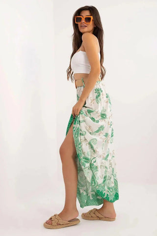 Italy Moda casual viscose long maxi skirt
