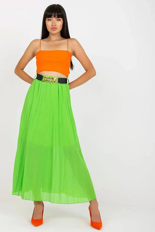 Italy Moda comfortable elastic waistband long skirt