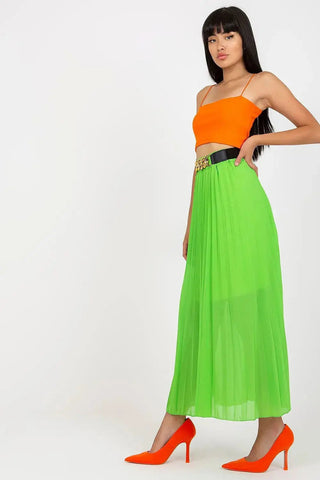 Italy Moda comfortable elastic waistband long skirt