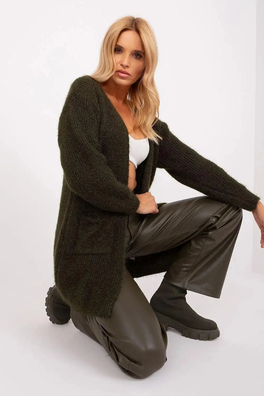 Italy Moda high-quality acrylic cardigan