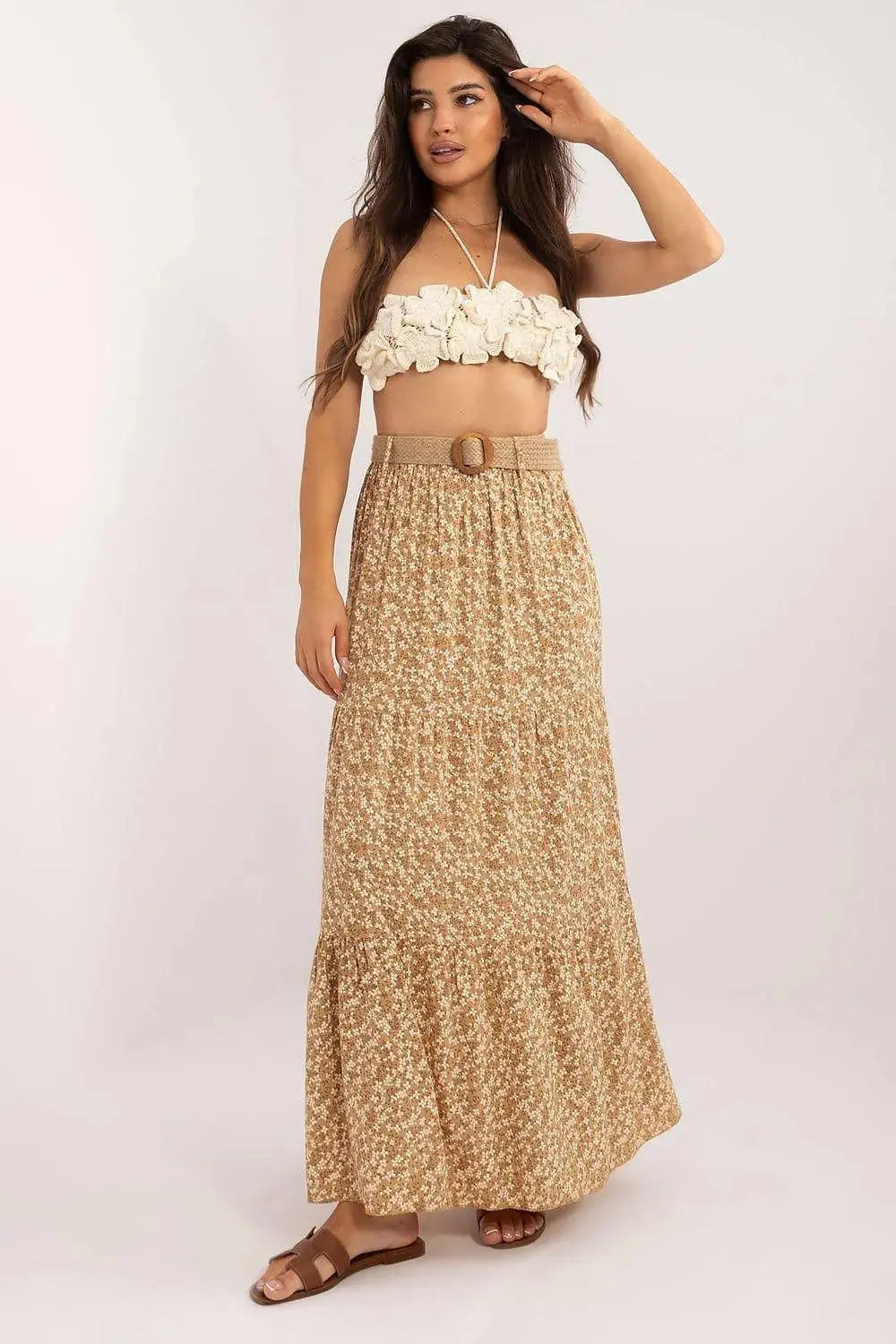 Italy Moda long casual maxi skirt